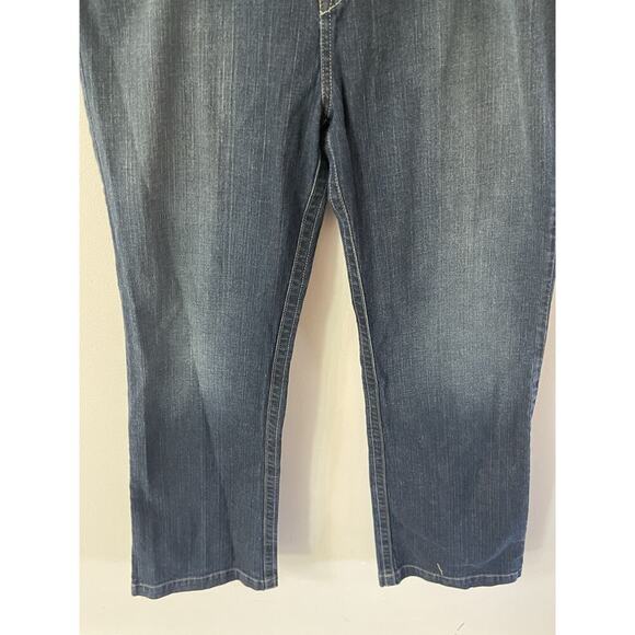 Calvin Klein Jeans Womens 16 Blue Modern Flared Low Rise Medium Wash 36x32 - Picture 4 of 15